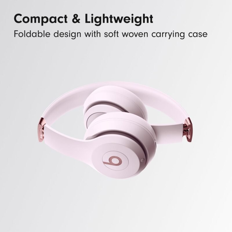 Wireless On-Ear Bluetooth Headphones, Up to 50-Hour Battery Life, Ultra-Lightweight Comfort, Powerful and Balanced Sound, Apple & Android Compatible - Cloud Pink