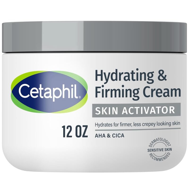 Cetaphil Skin Activator Firming Body Cream, AHA + CICA, 12oz