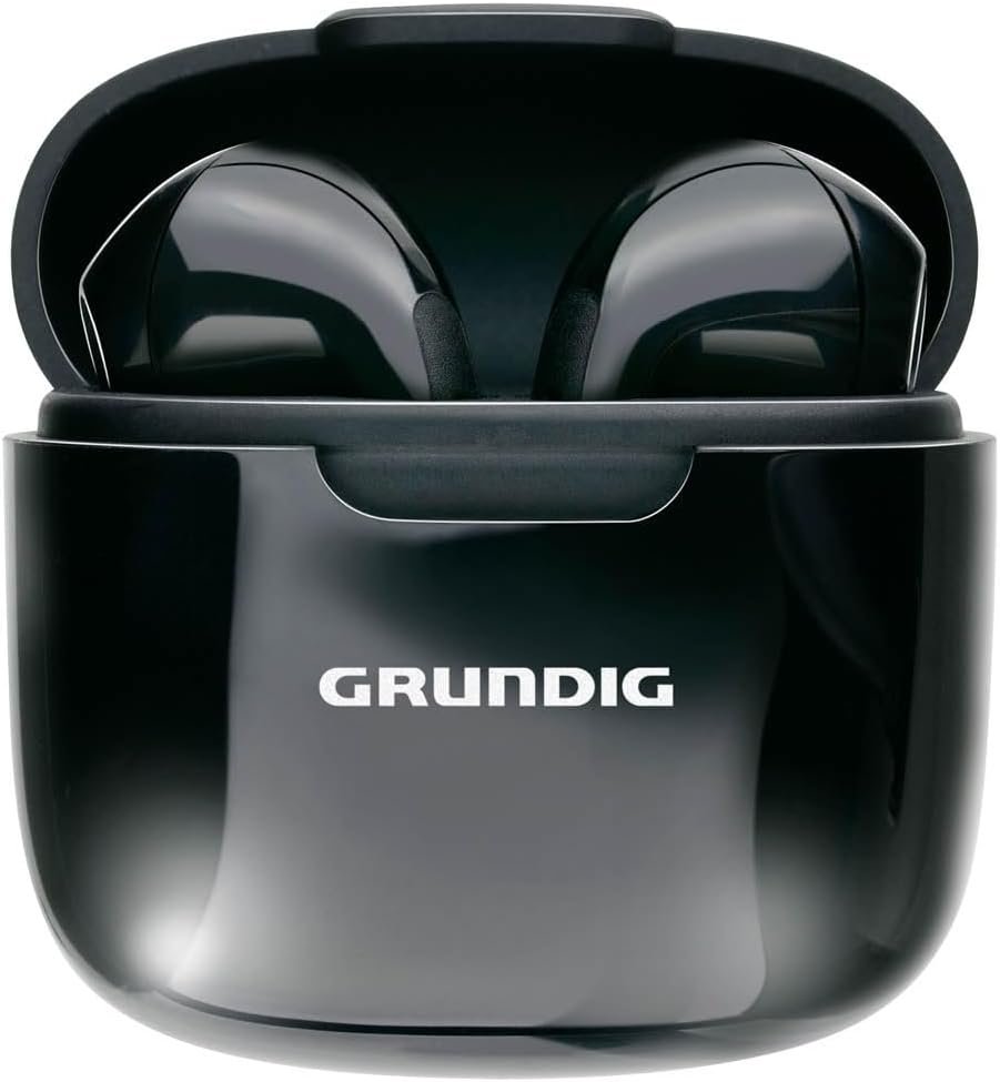 GRUNDIG 200mAh Wireless In-Ear Bluetooth Earbuds, 3 Hours Playtime, Hands-Free Calling with Charging Case