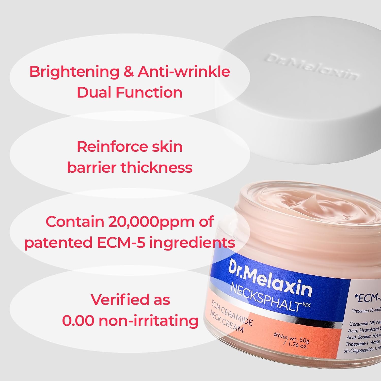 Dr.Melaxin Necksphalt Firming Cream with ECM-5 20,000ppm - Image 4