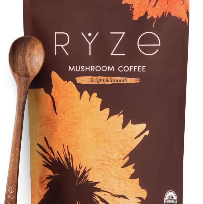 Organic Mushroom Coffee, Medium Roast, Adaptogenic Blend, 30 Servings